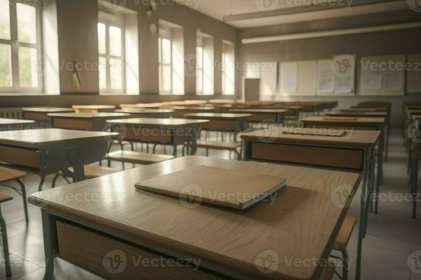 Class room school. Generate Ai photo