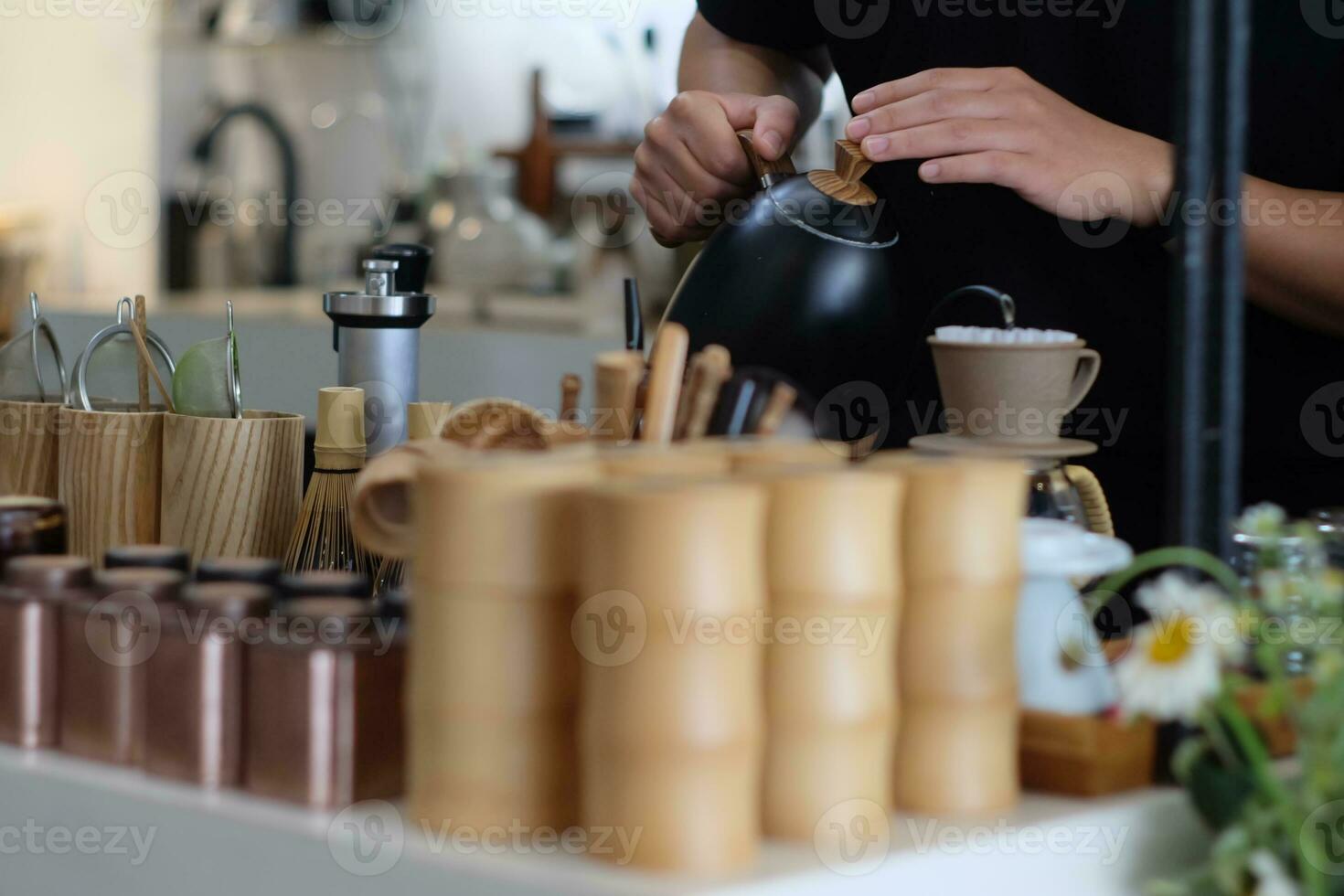 Vietnamese Coffee with Condensed Milk in Glass Cups and Traditional Metal Coffee  Maker Stock Photo by ikadapurhangus