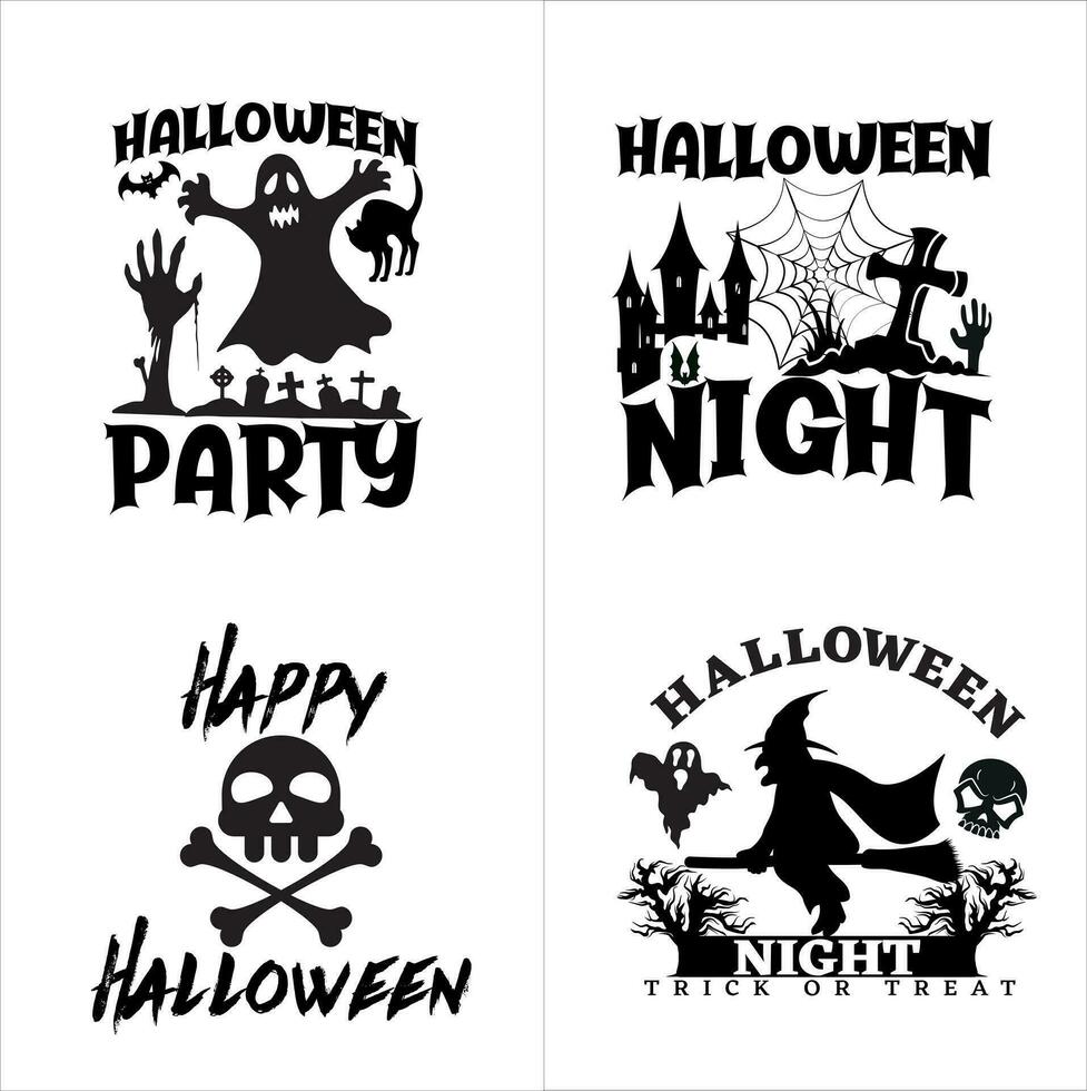 Happy halloween pumpkin spooky horror with skull hand illustration white background vector