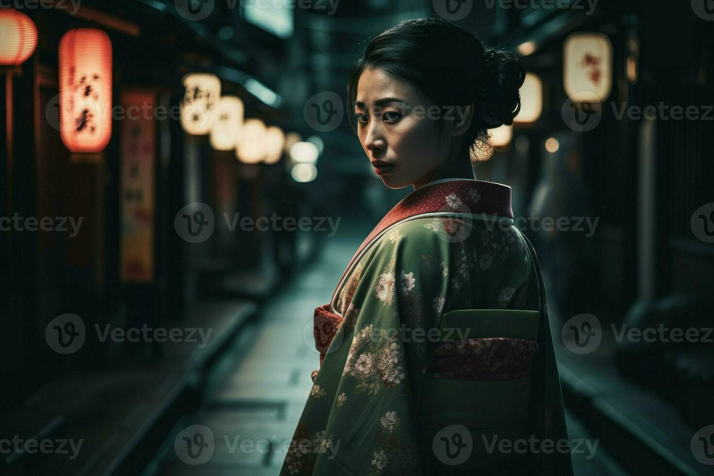 Traditional asian woman. Generate Ai photo