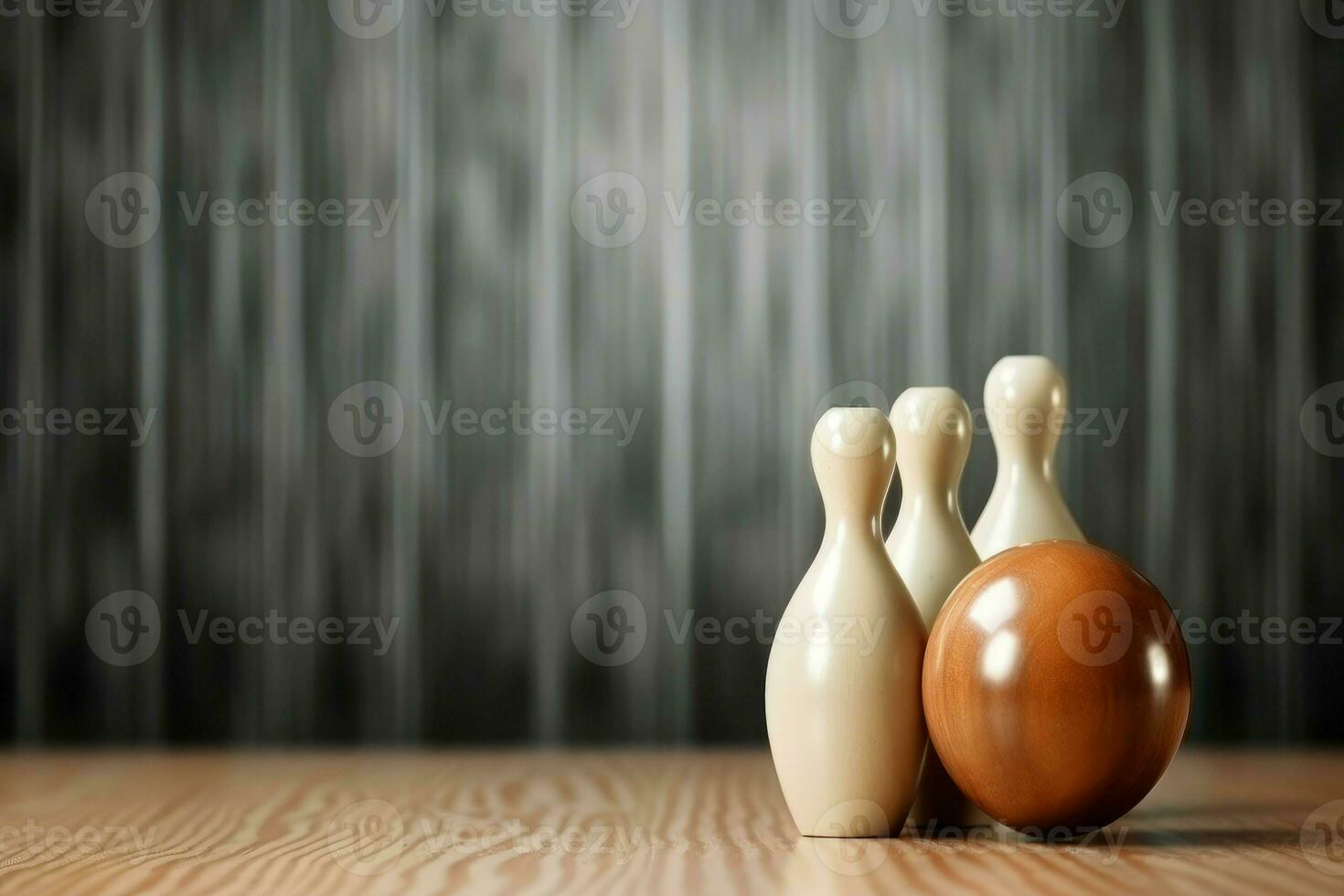 Bowling background. Generate Ai photo