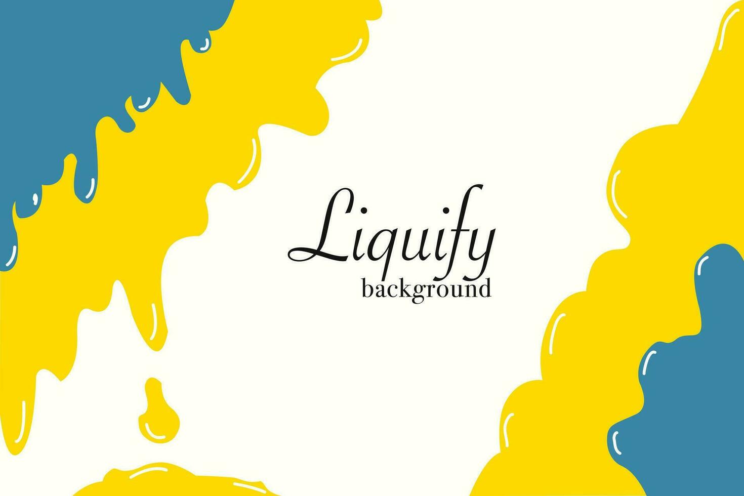 Blue with Yellow Liquid Background for Walpaper, Presentation Background, Pattern Background vector