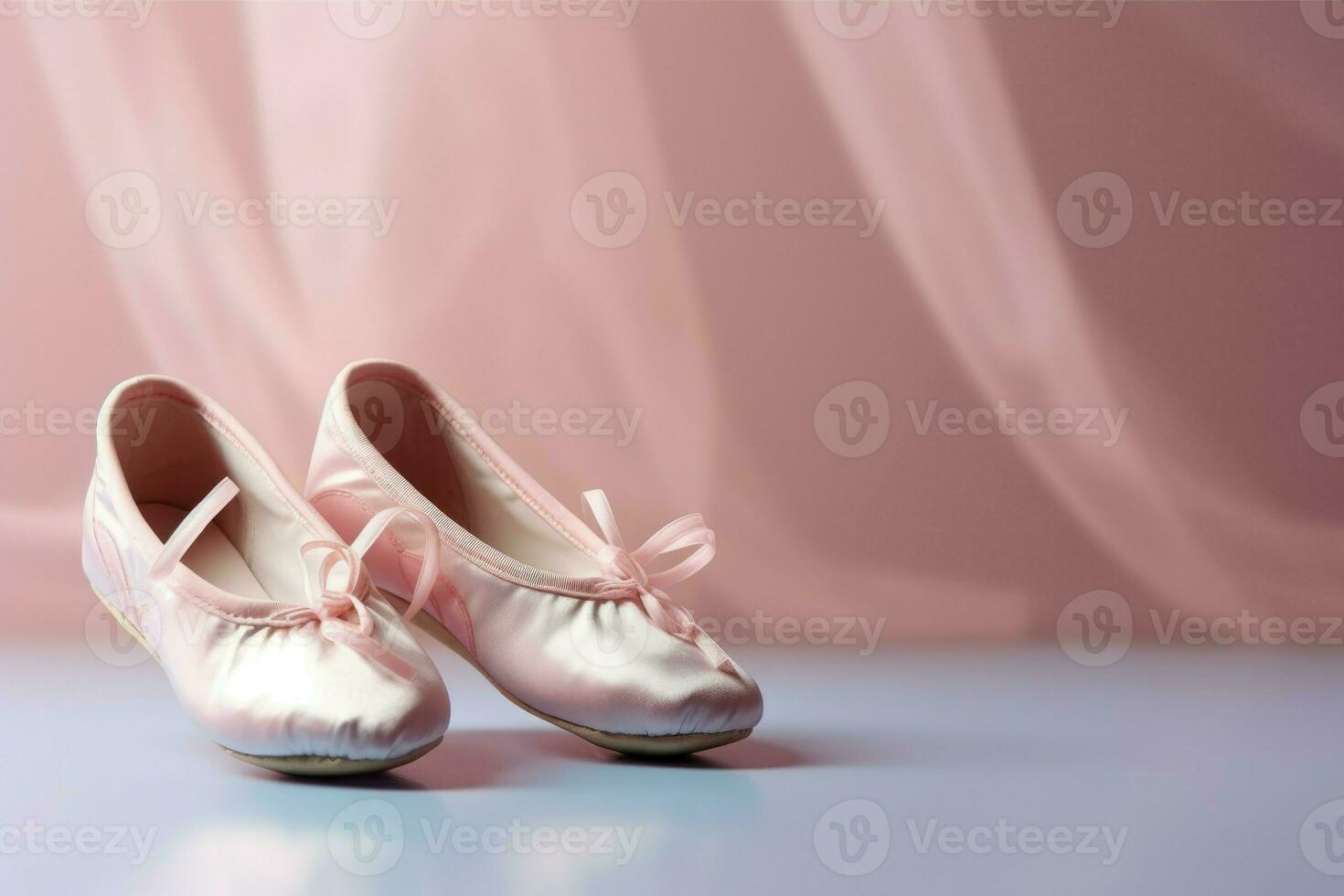 Pointe shoes background. Generate Ai photo