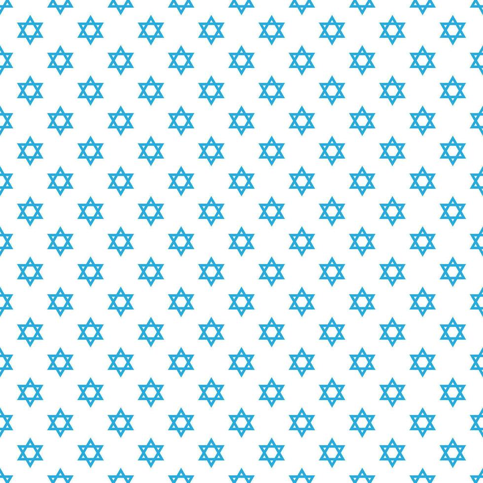 Magen David star pattern vector illustration. Jewish Israeli symbol pattern, ornament. Star of David background.