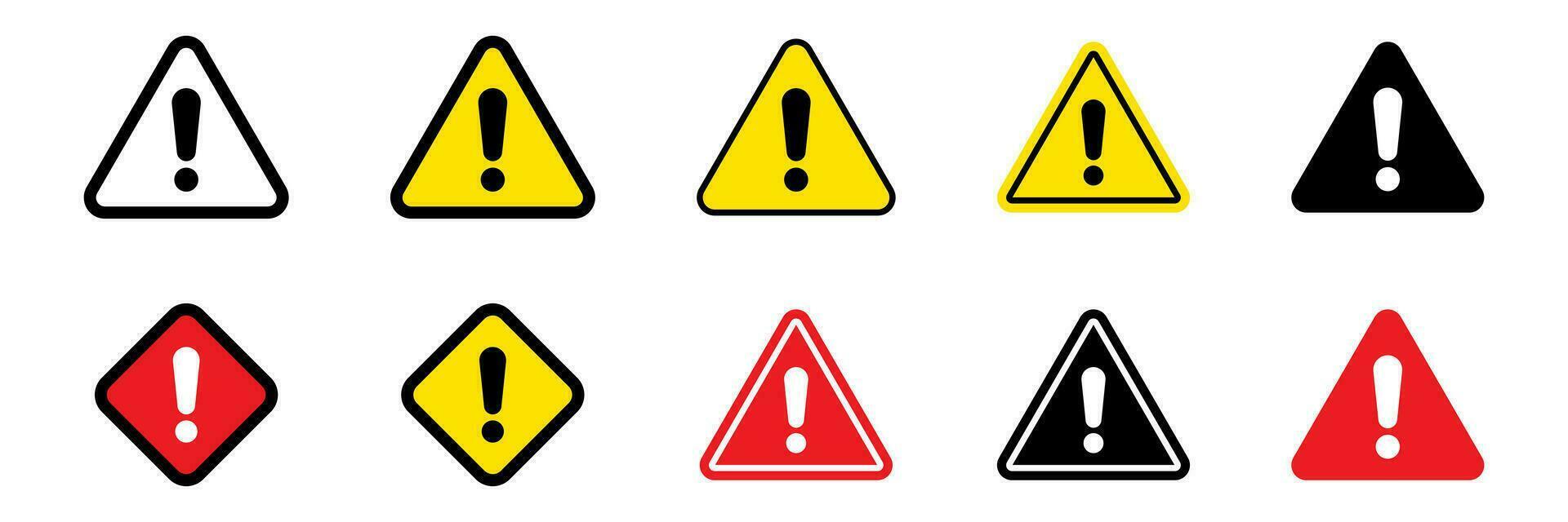 Danger sign, warning sign, attention sign. Danger icon, warning icon, attention icon. vector