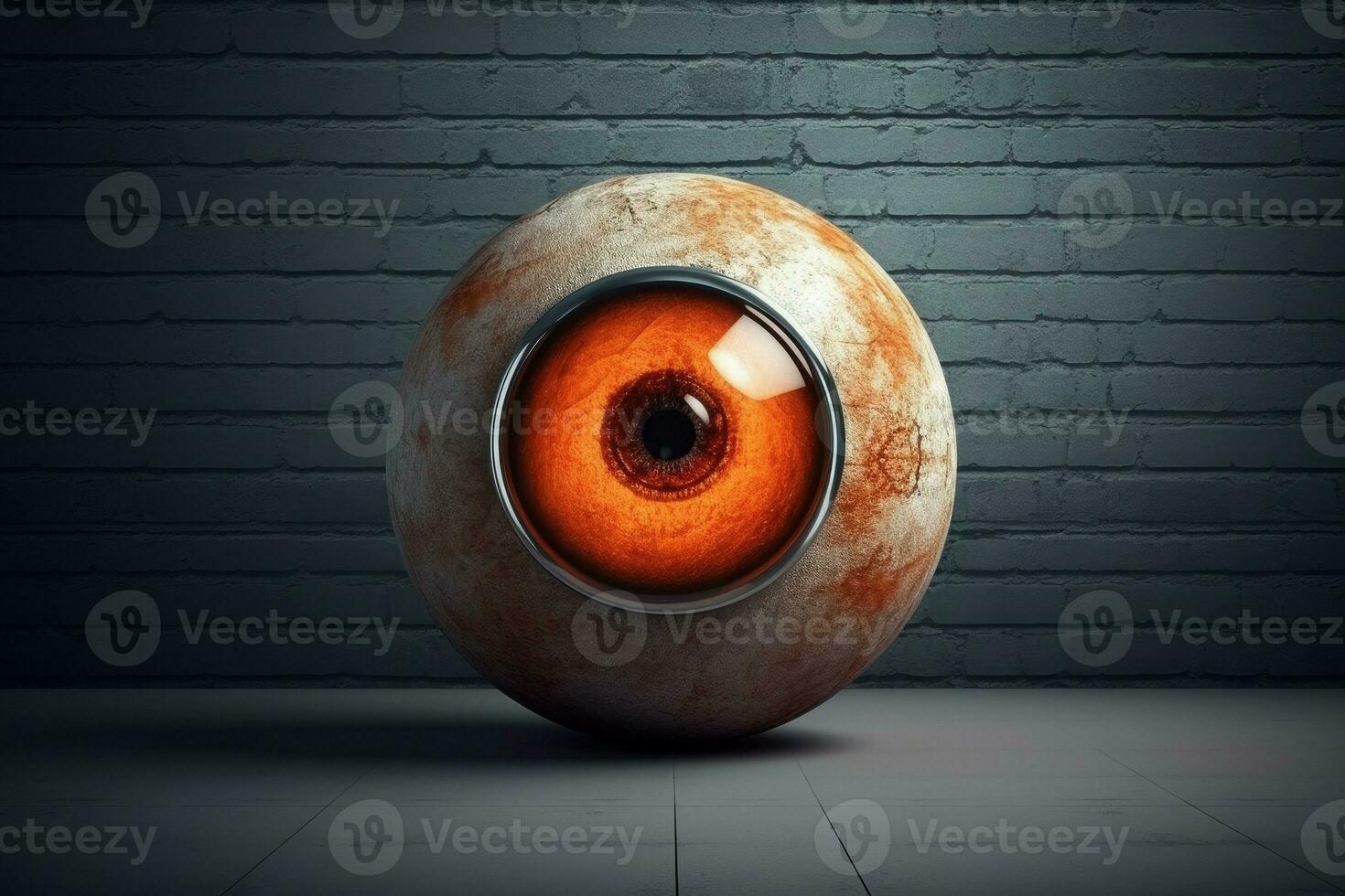 Anger eyeball. Generate Ai photo