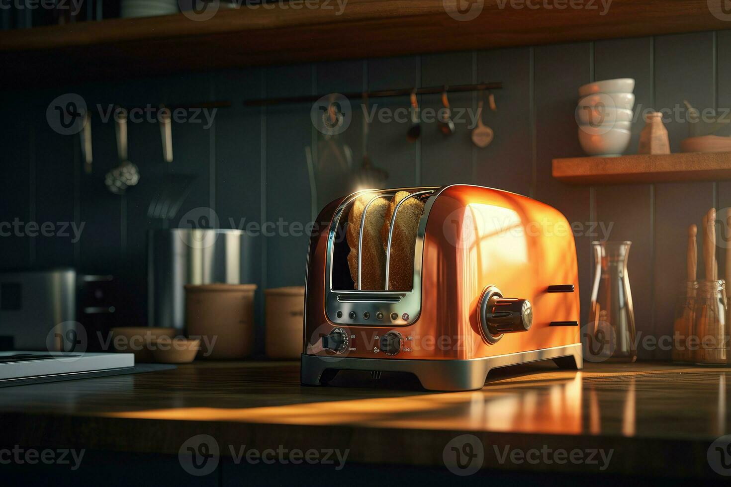 Toaster kitchen. Generate Ai photo