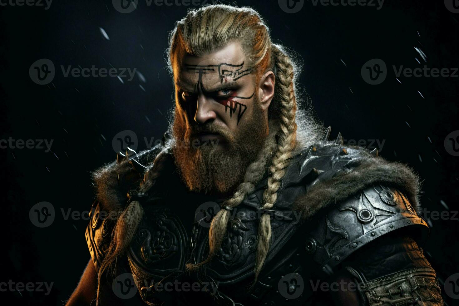Viking warrior angry. Generate Ai photo