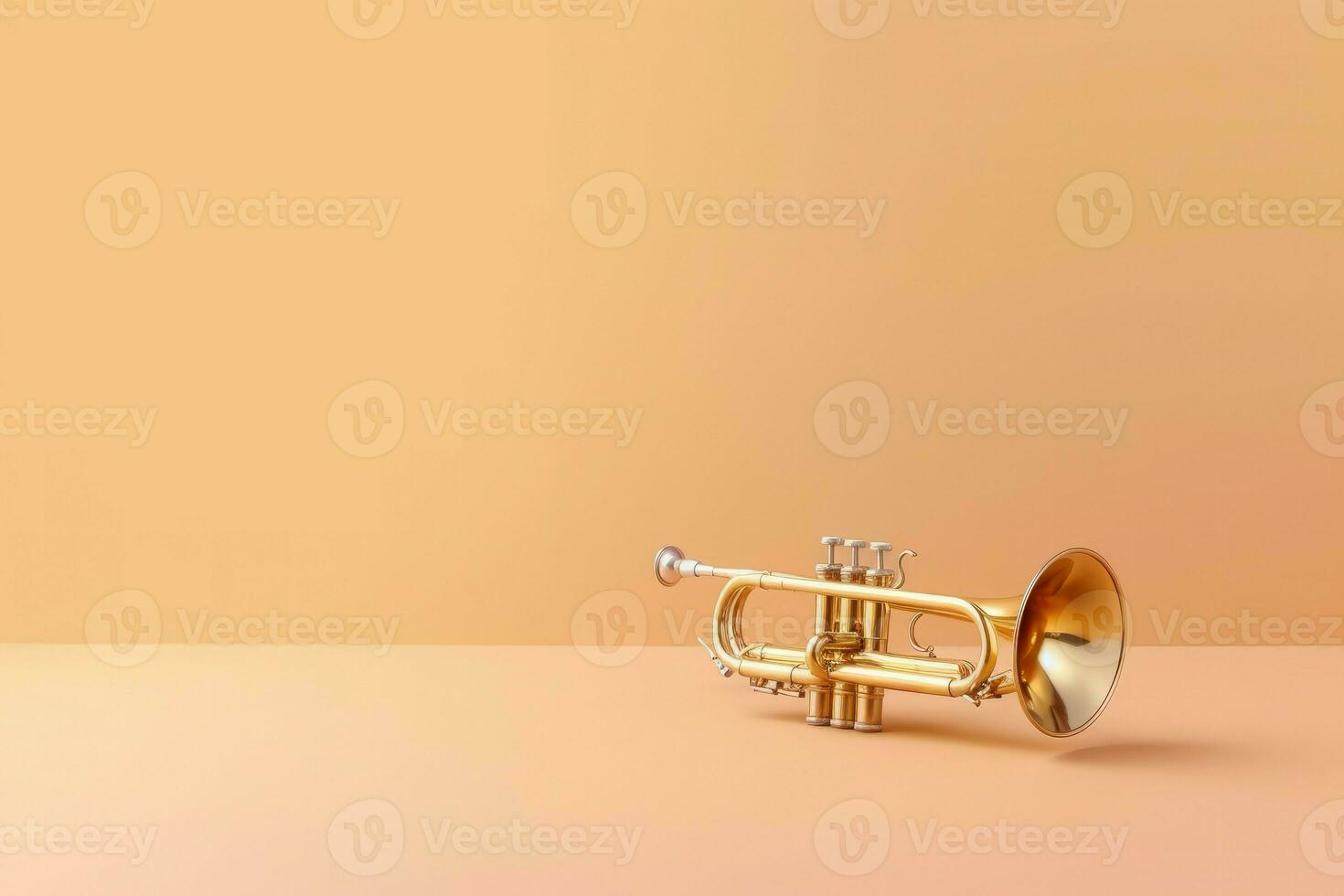 oro trompeta. generar ai foto