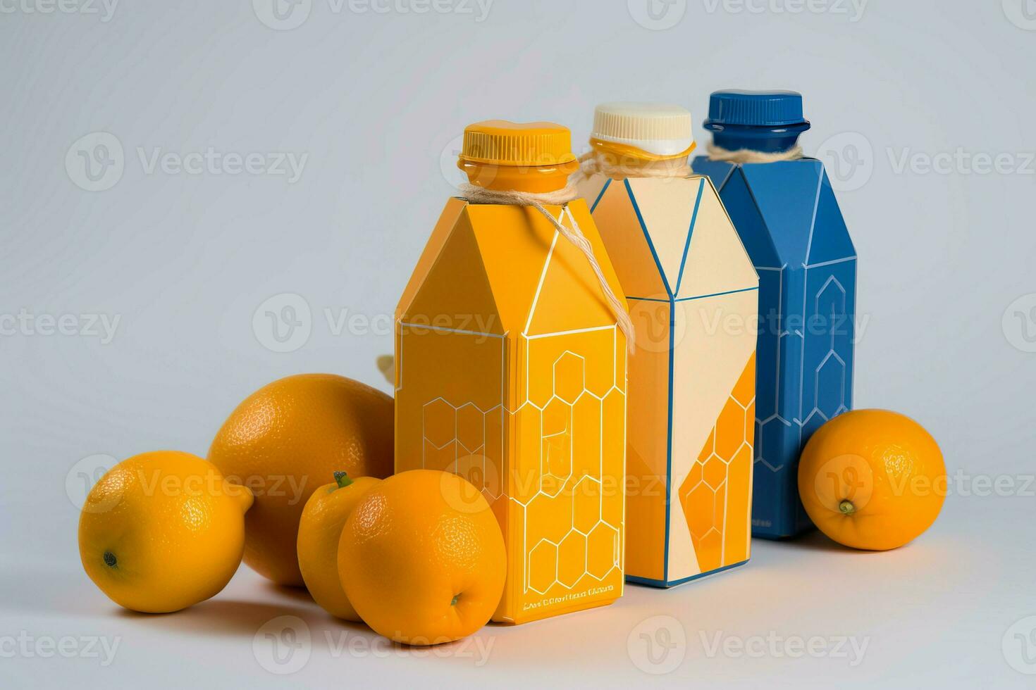 Citrus pack juice. Generate Ai photo