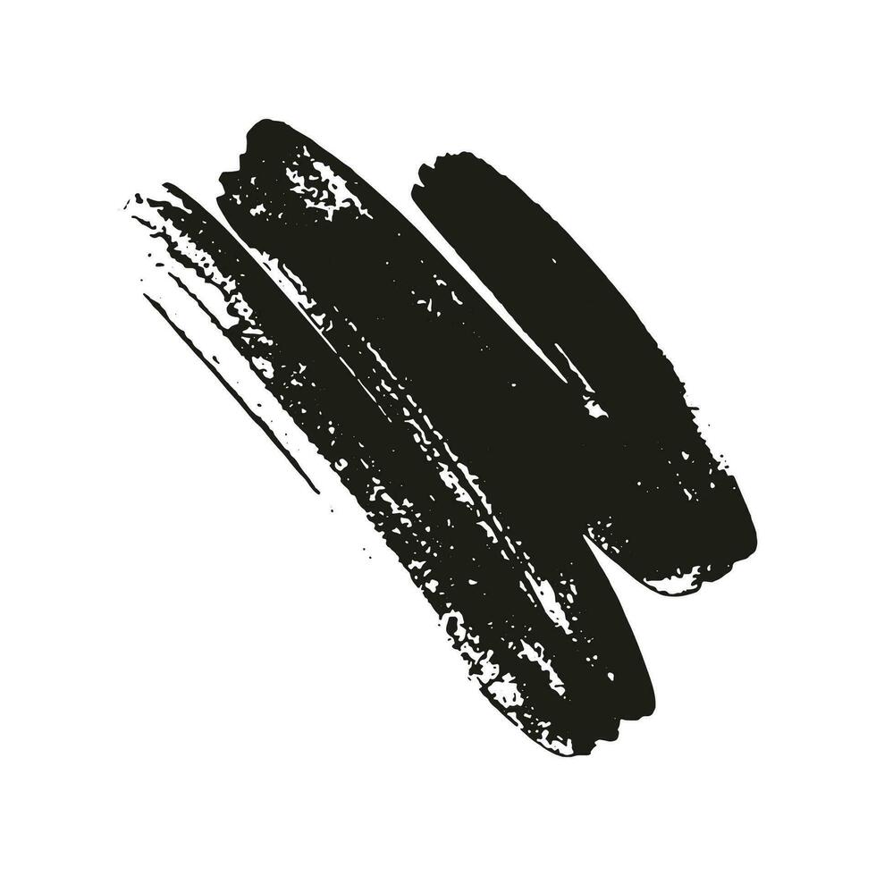 Curved Scribble Stripe, Brushstroke Splash. Curve Ink Paintbrush. Brush Stroke, Grunge Wavy Line. Watercolor Splatter. Abstract Graphic Design Element. Grungy Texture. Isolated Vector Illustration.