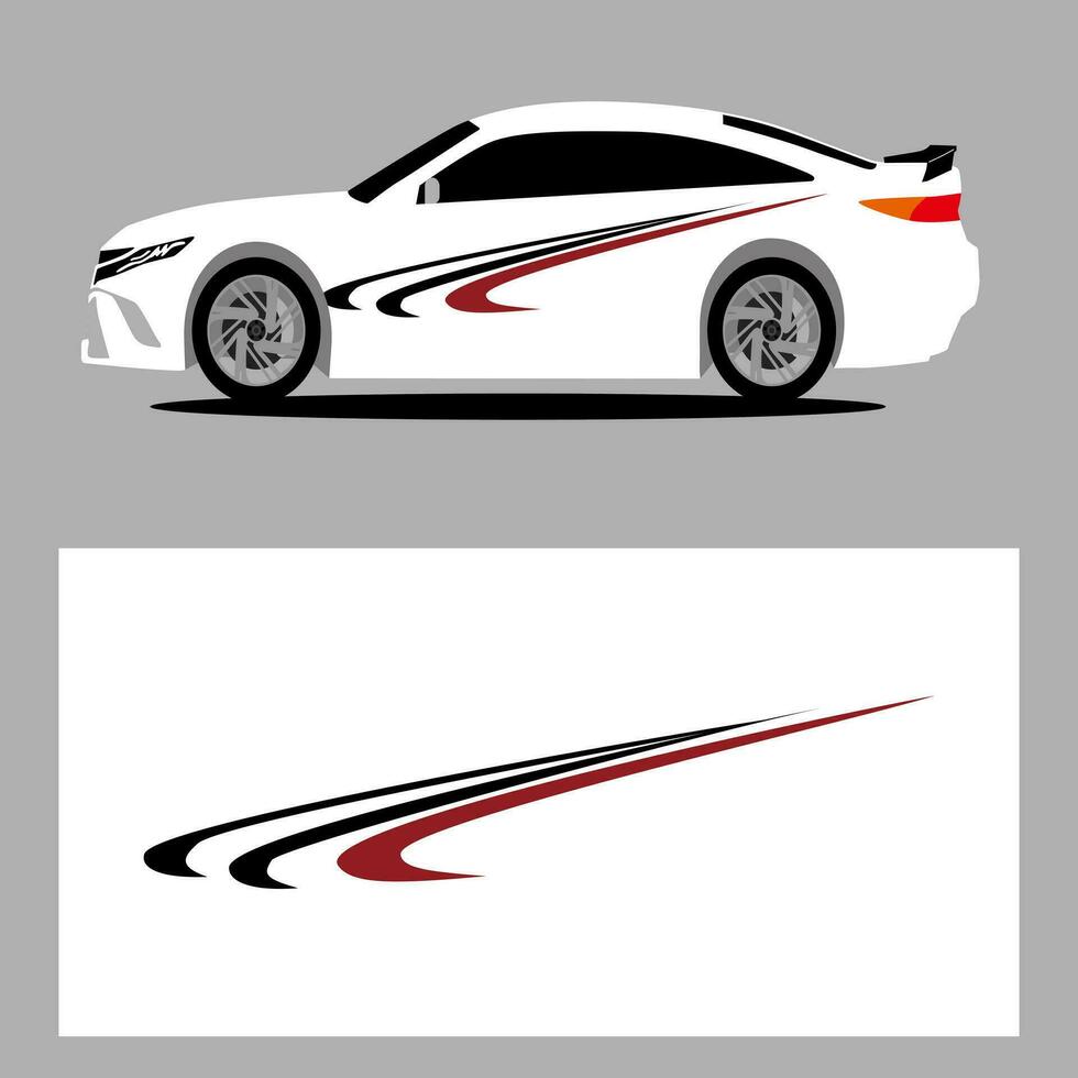 car vector art decal. stripes car decal. sticker car decal