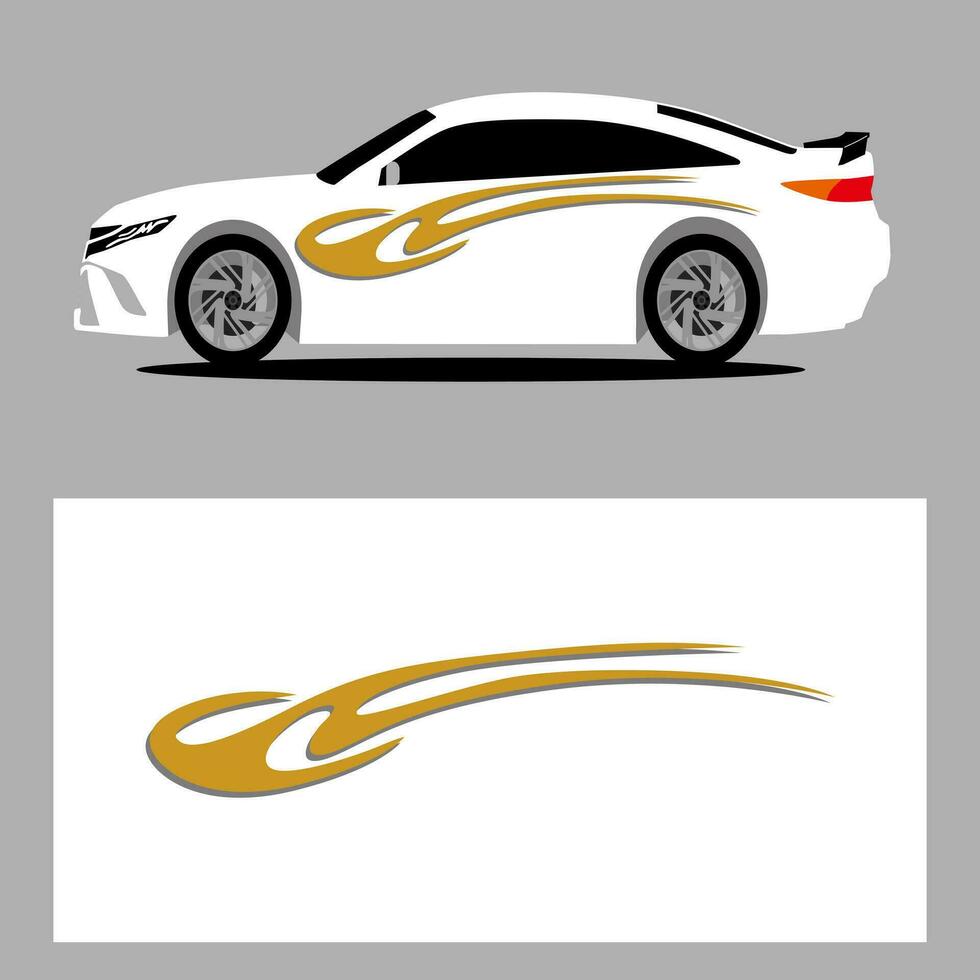 car vector art decal. stripes car decal. sticker car decal