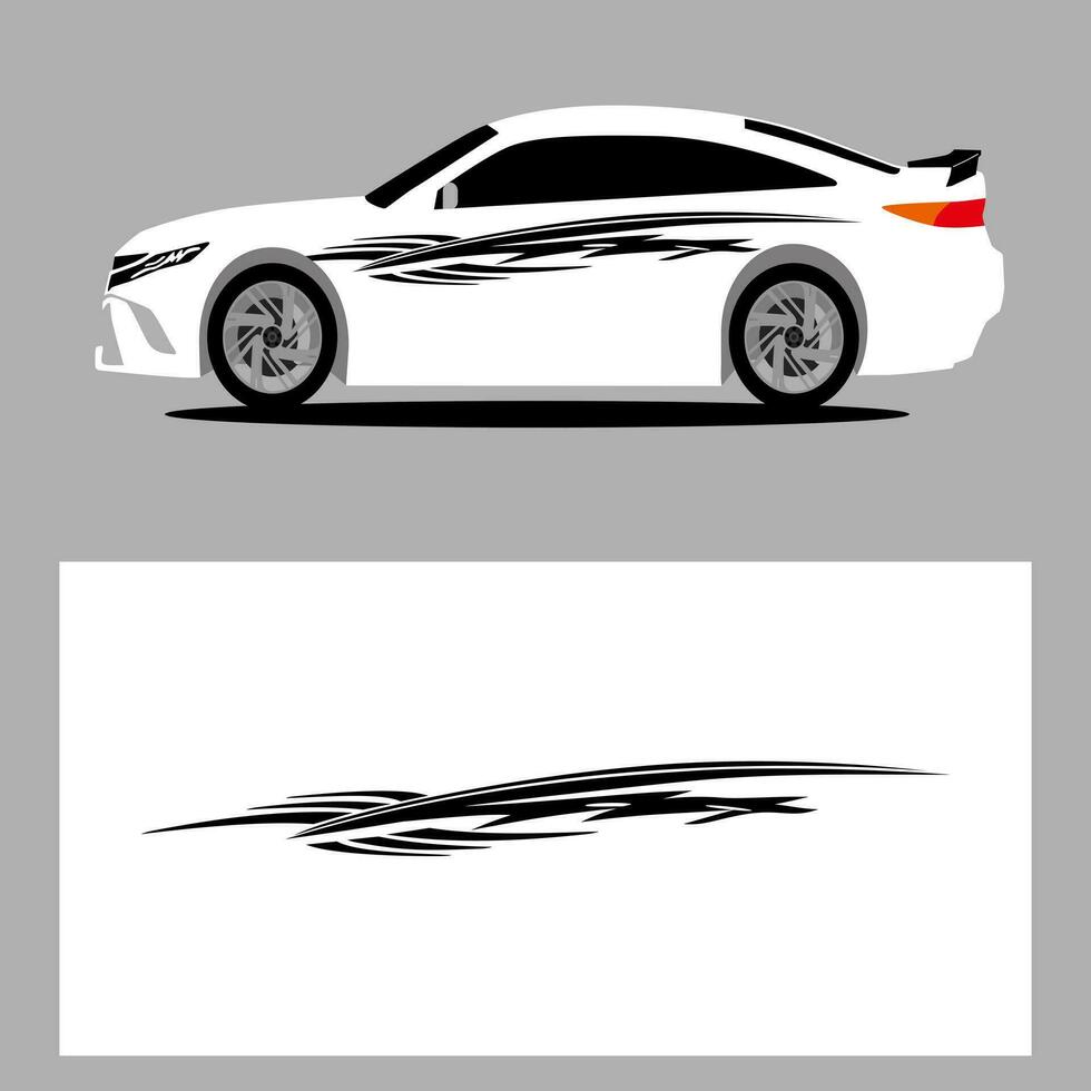 car vector art decal. stripes car decal. sticker car decal