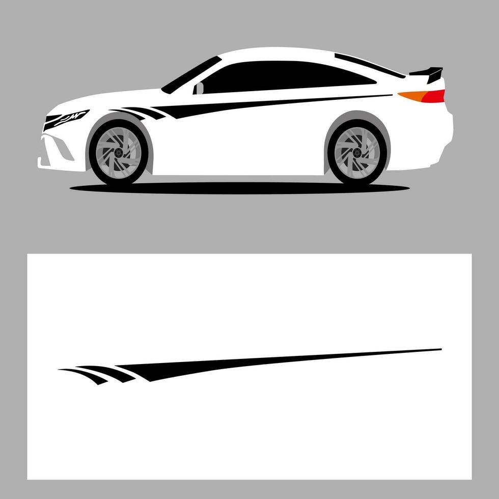 car vector art decal. stripes car decal. sticker car decal