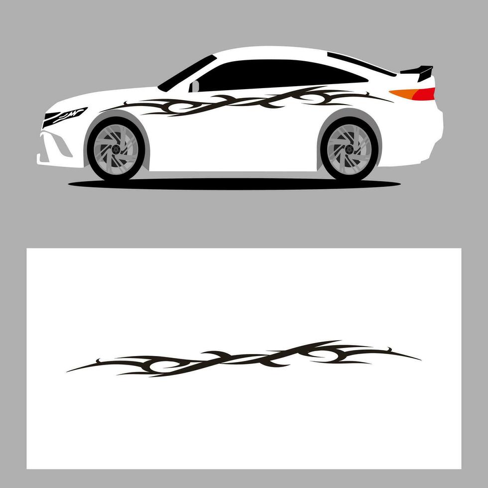 car vector art decal. stripes car decal. sticker car decal