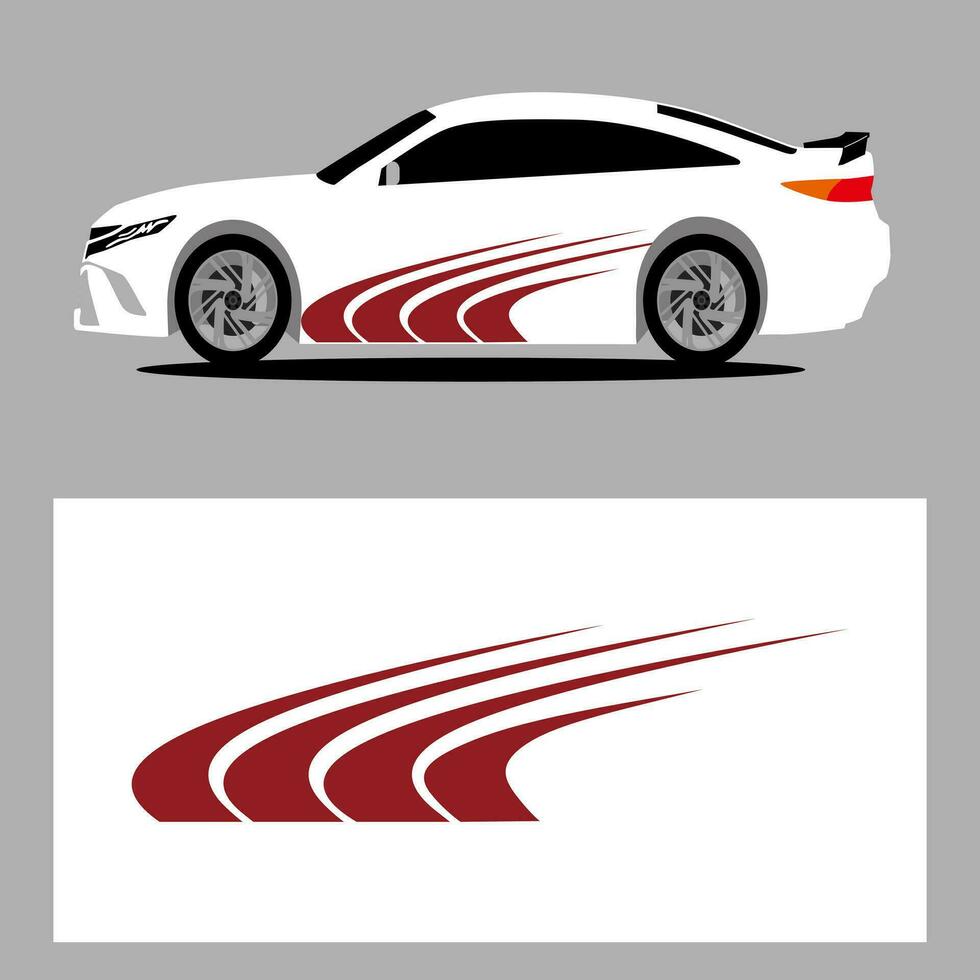 car vector art decal. stripes car decal. sticker car decal