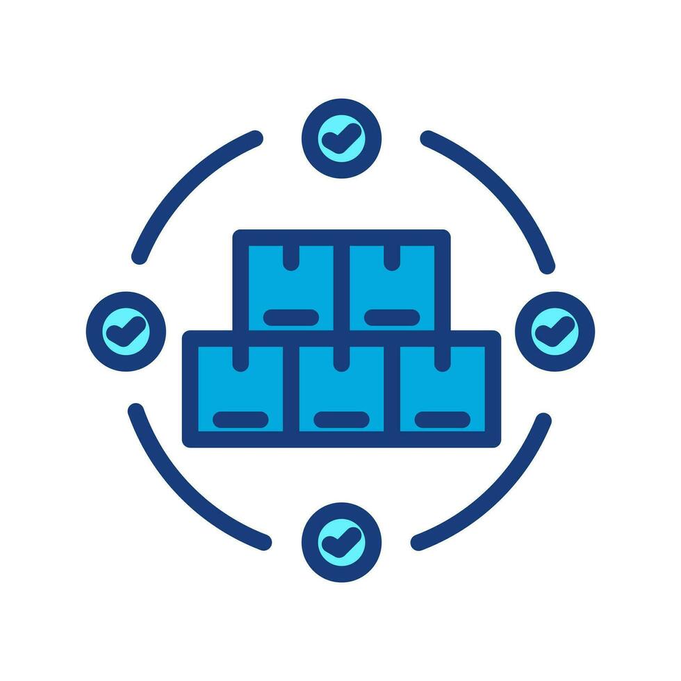 Supply chain icon. Supply chain design concept of logistics. Simple element vector illustration