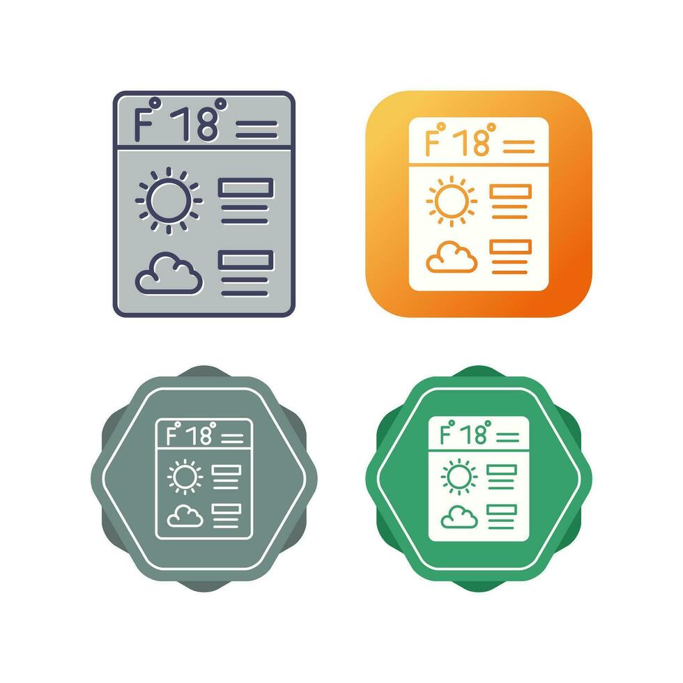 Forecast Vector Icon