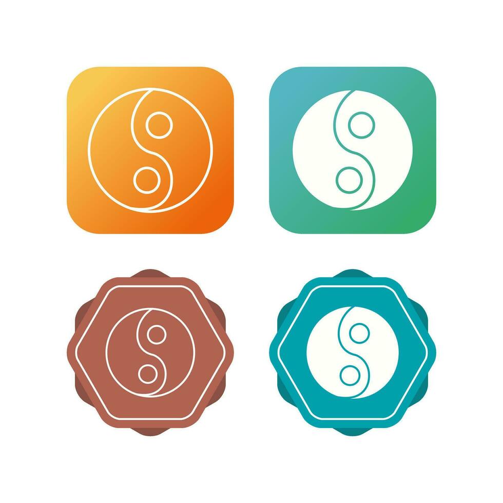 Yin Yang Vector Icon