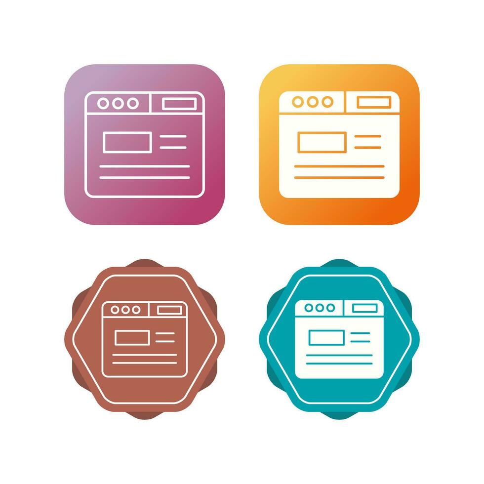 Webpage Vector Icon