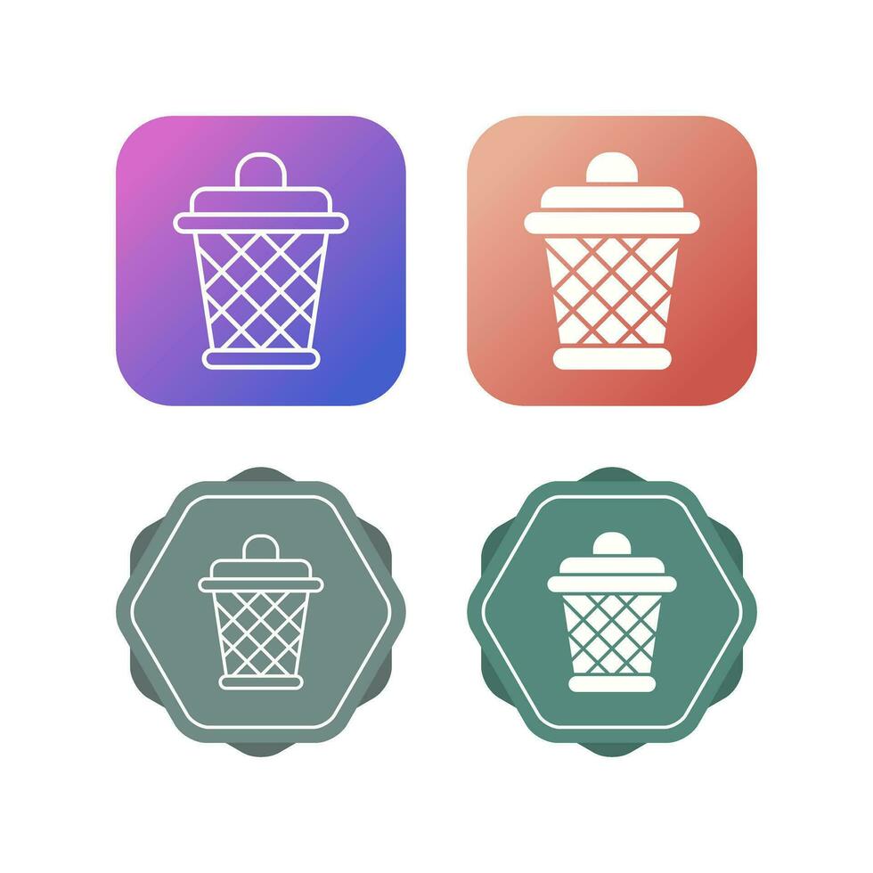 Dustbin Vector Icon