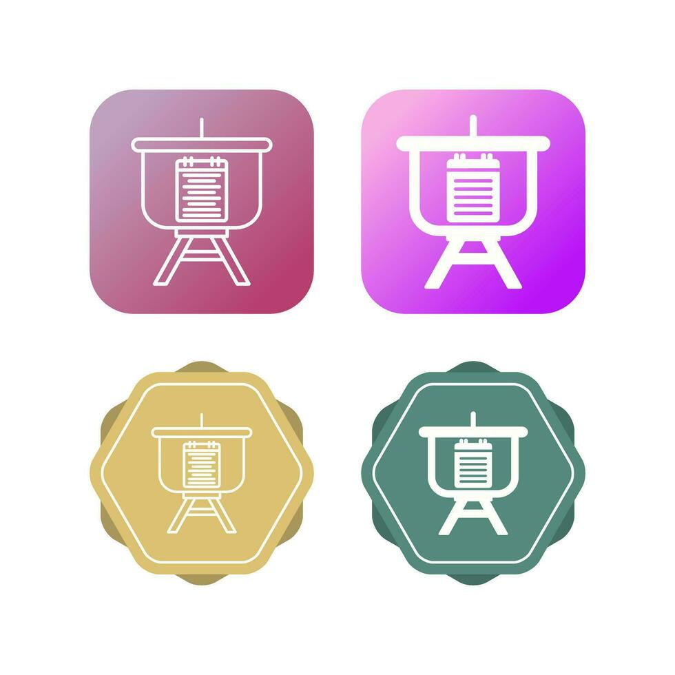 Menu Presentation Vector Icon