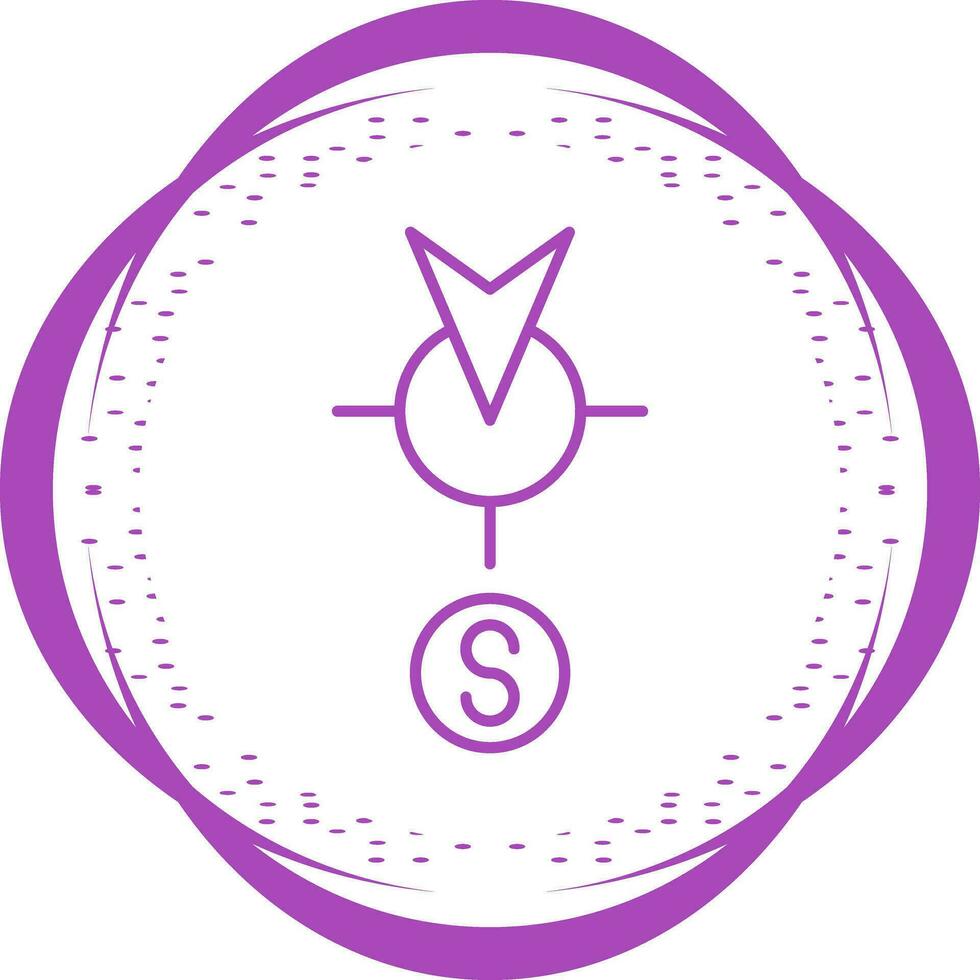 South Vector Icon