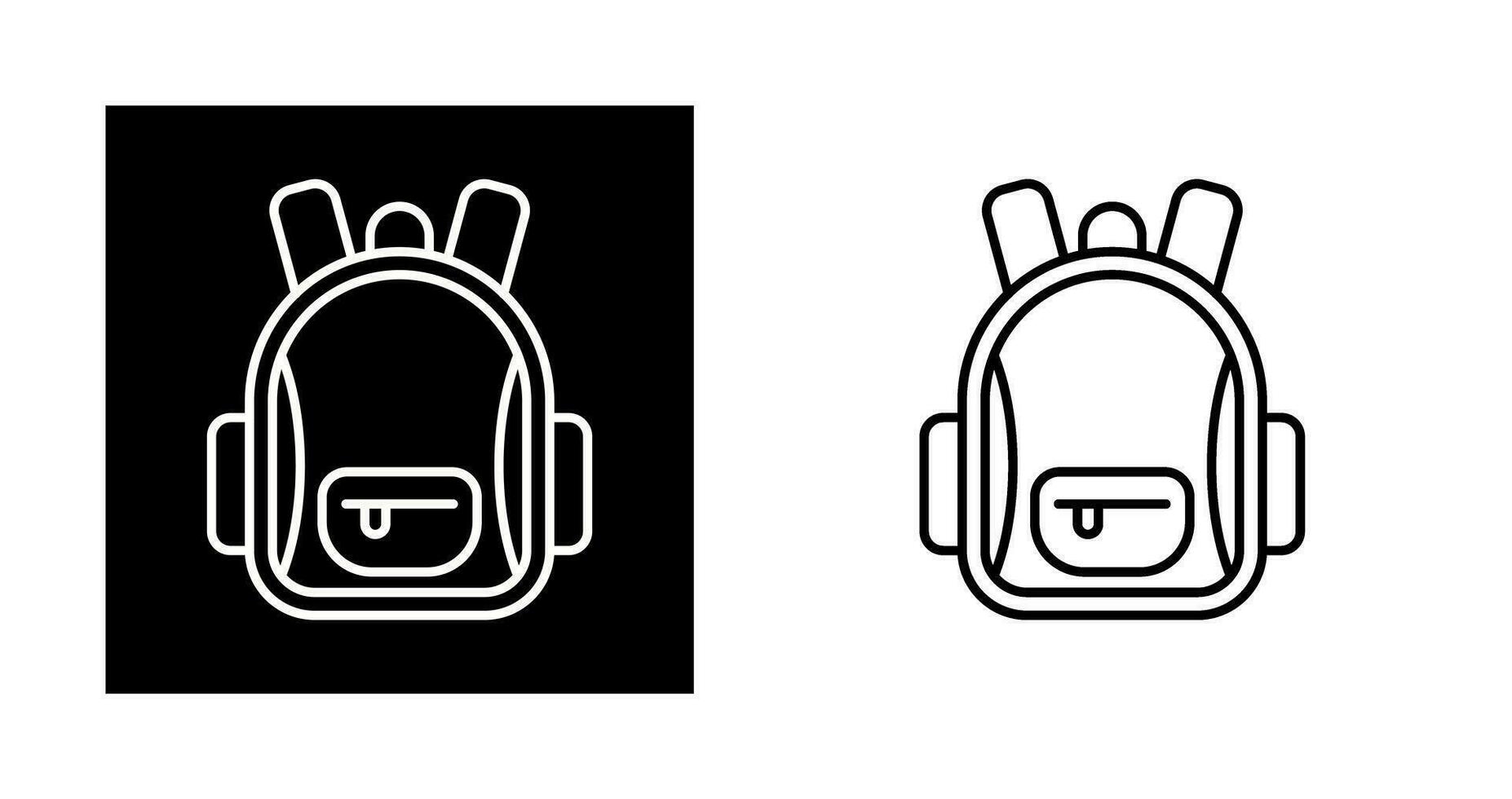 icono de vector de mochila