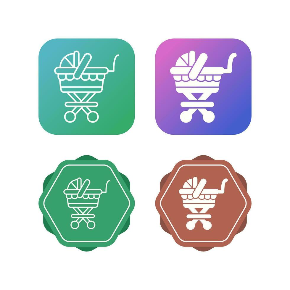 Baby Carriage Vector Icon