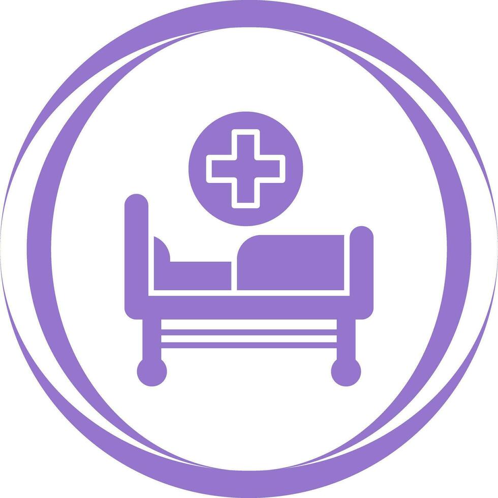 Hospital Bed Vector Icon