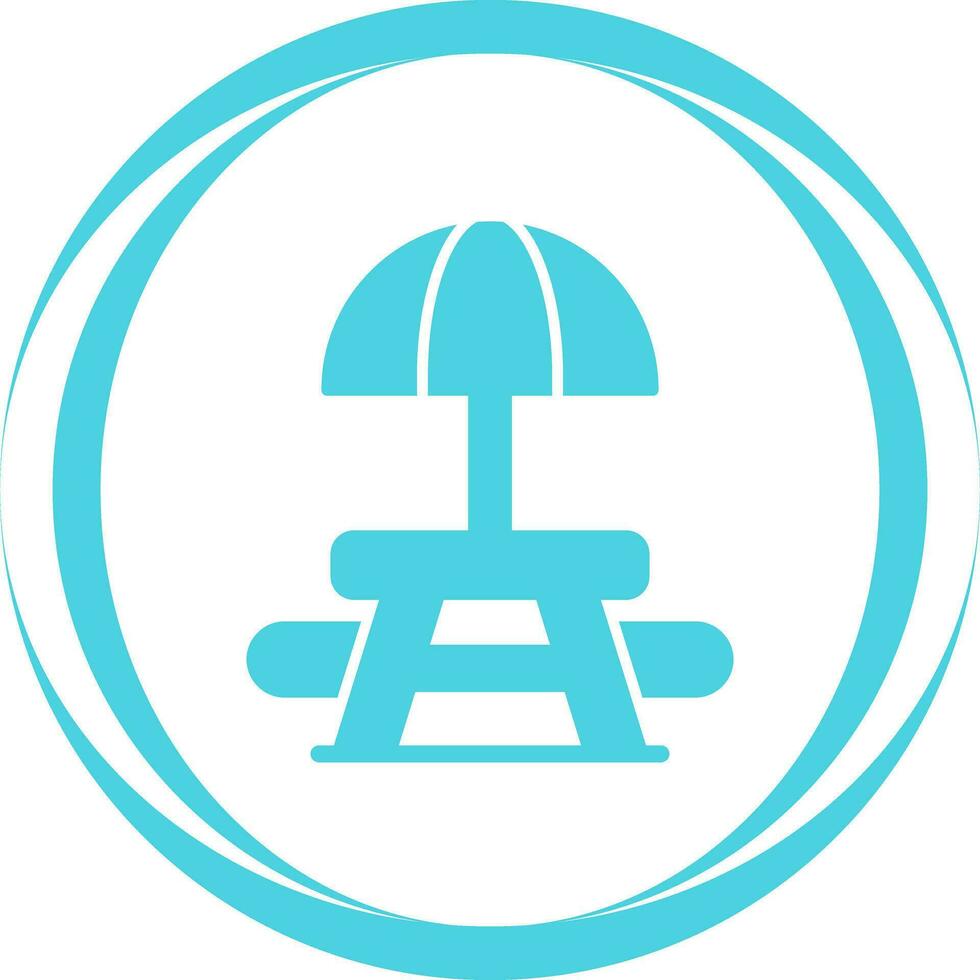Picnic Table Vector Icon
