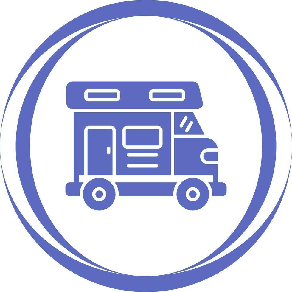Camper Van Vector Icon