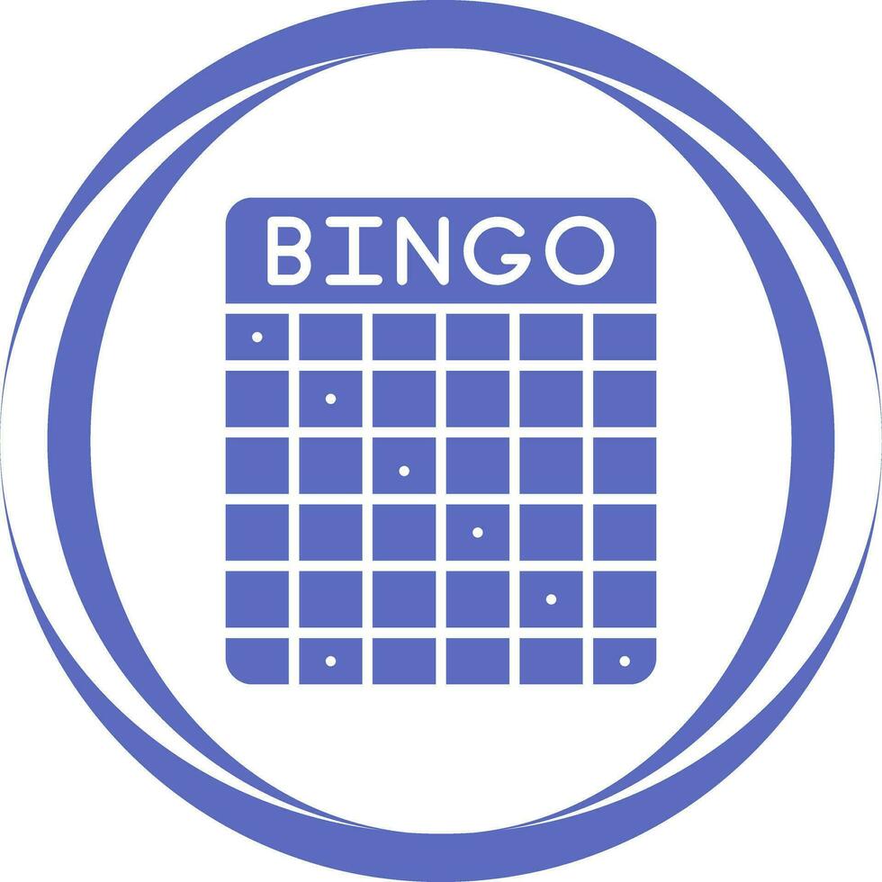 icono de vector de bingo