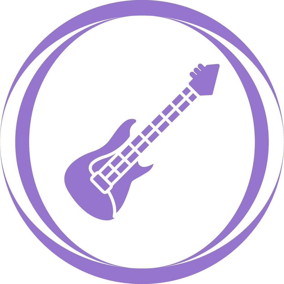 icono de vector de guitarra eléctrica