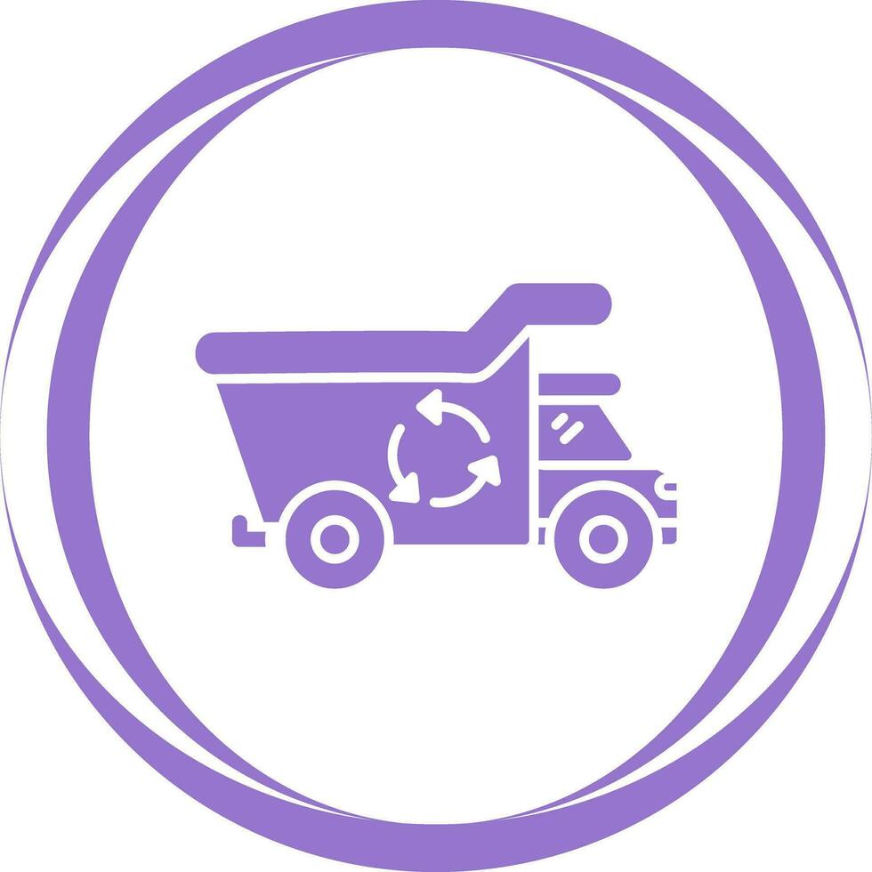 Recycling Truck Vector Icon