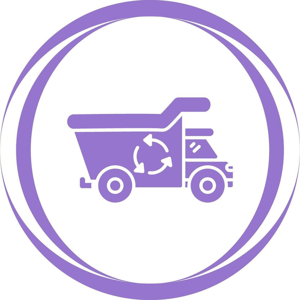 Recycling Truck Vector Icon