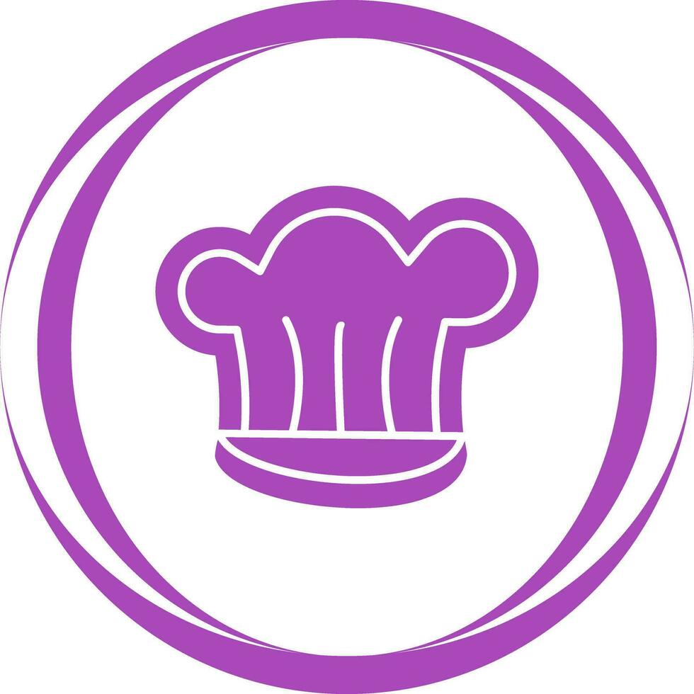 icono de vector de sombrero de chef