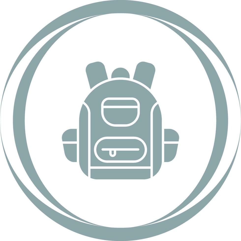 icono de vector de mochila