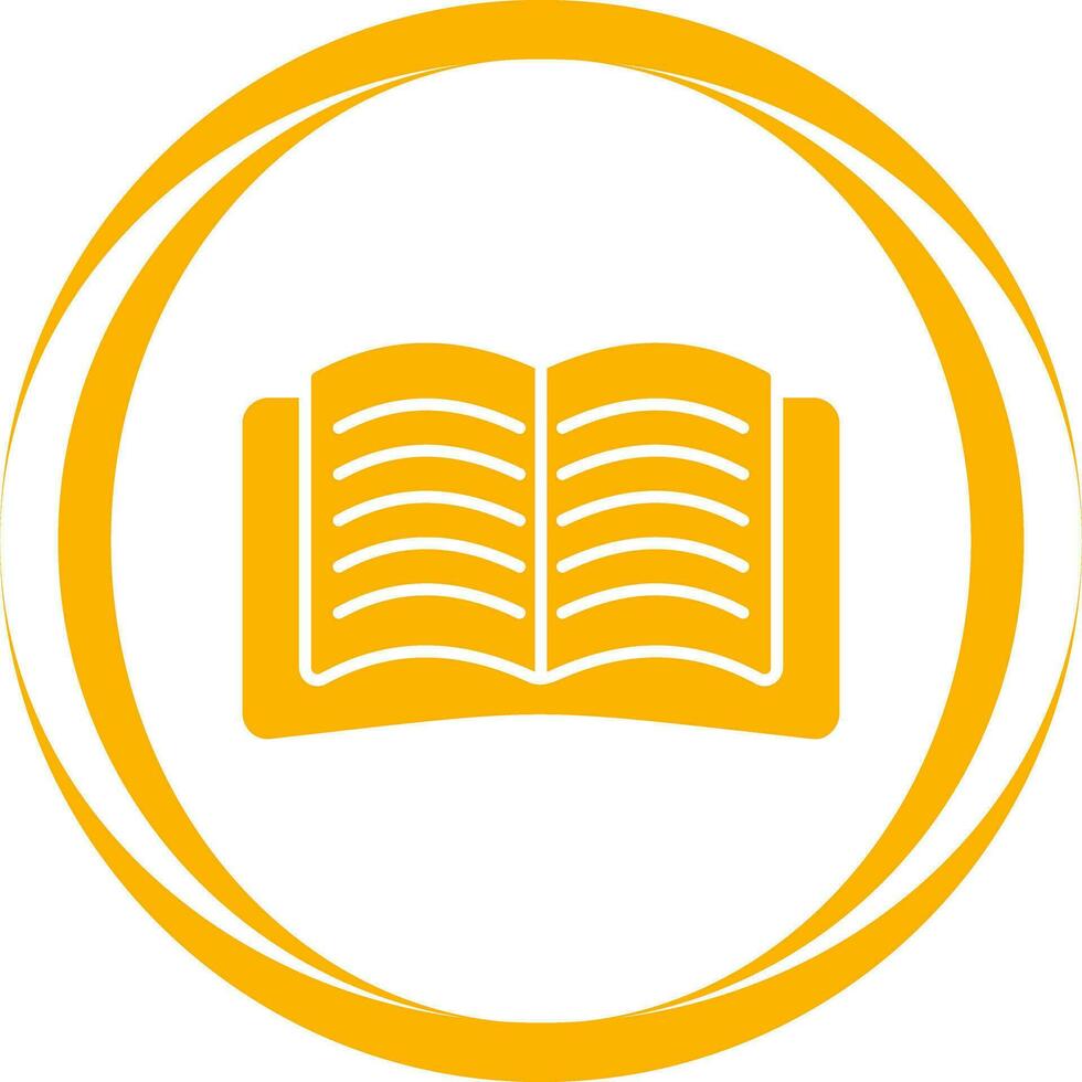 icono de vector de libro abierto