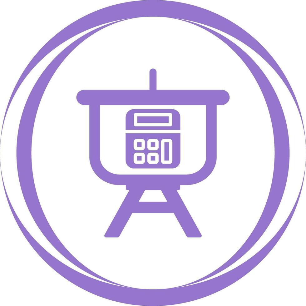 Calculation Presentation Vector Icon