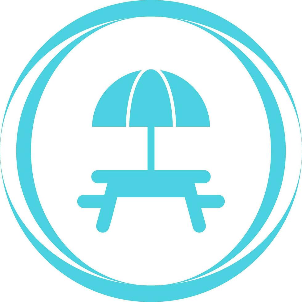 Camping Table Vector Icon