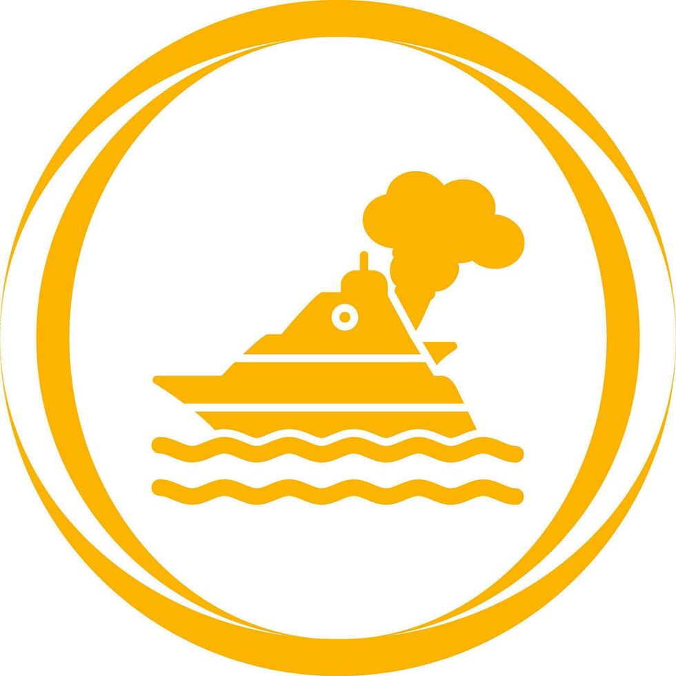 Ship Pollution Vector Icon