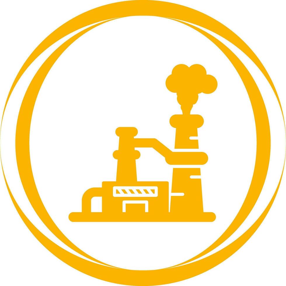 Nuclear Plant Vector Icon