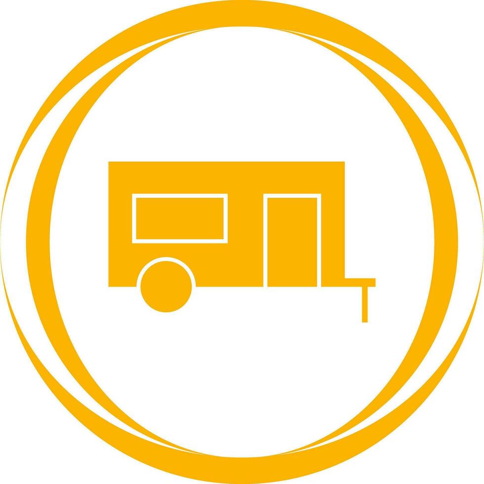 Camping Trailer Vector Icon