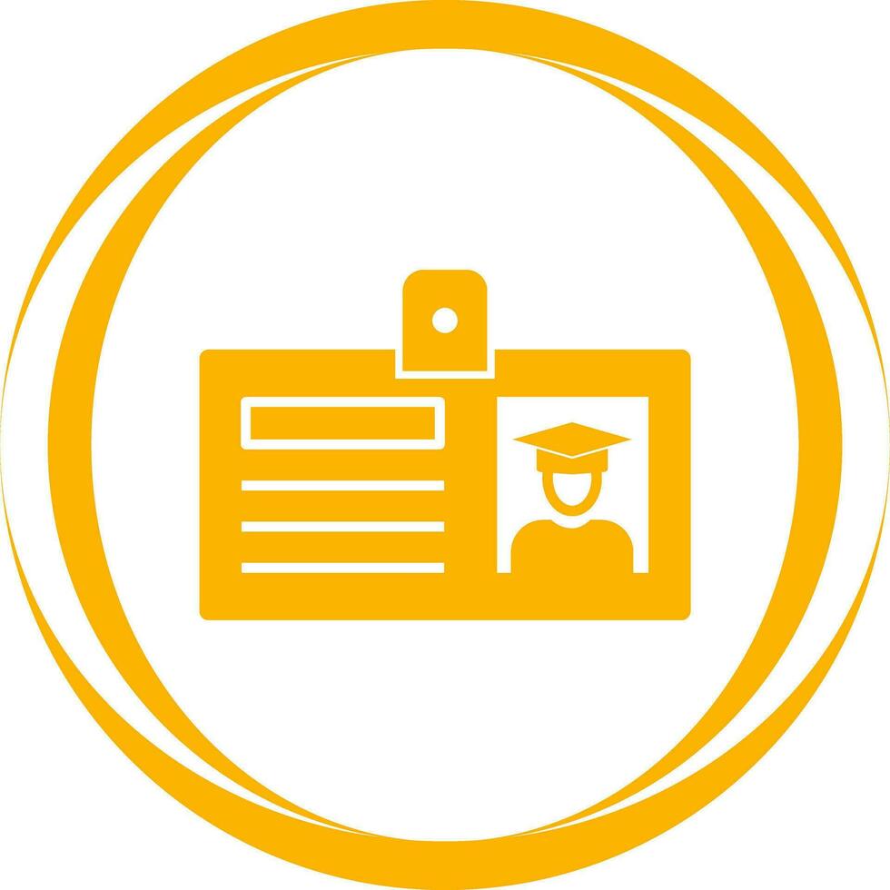 Student ID Card Vector Icon