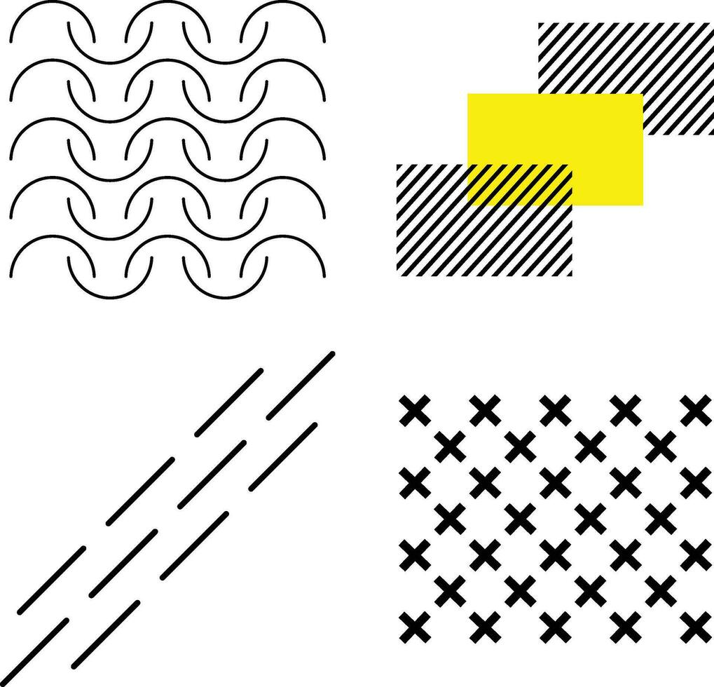 Memphis Geometric. Trendy collection of halftone vector geometric shapes.For design decoration. illustration vector.