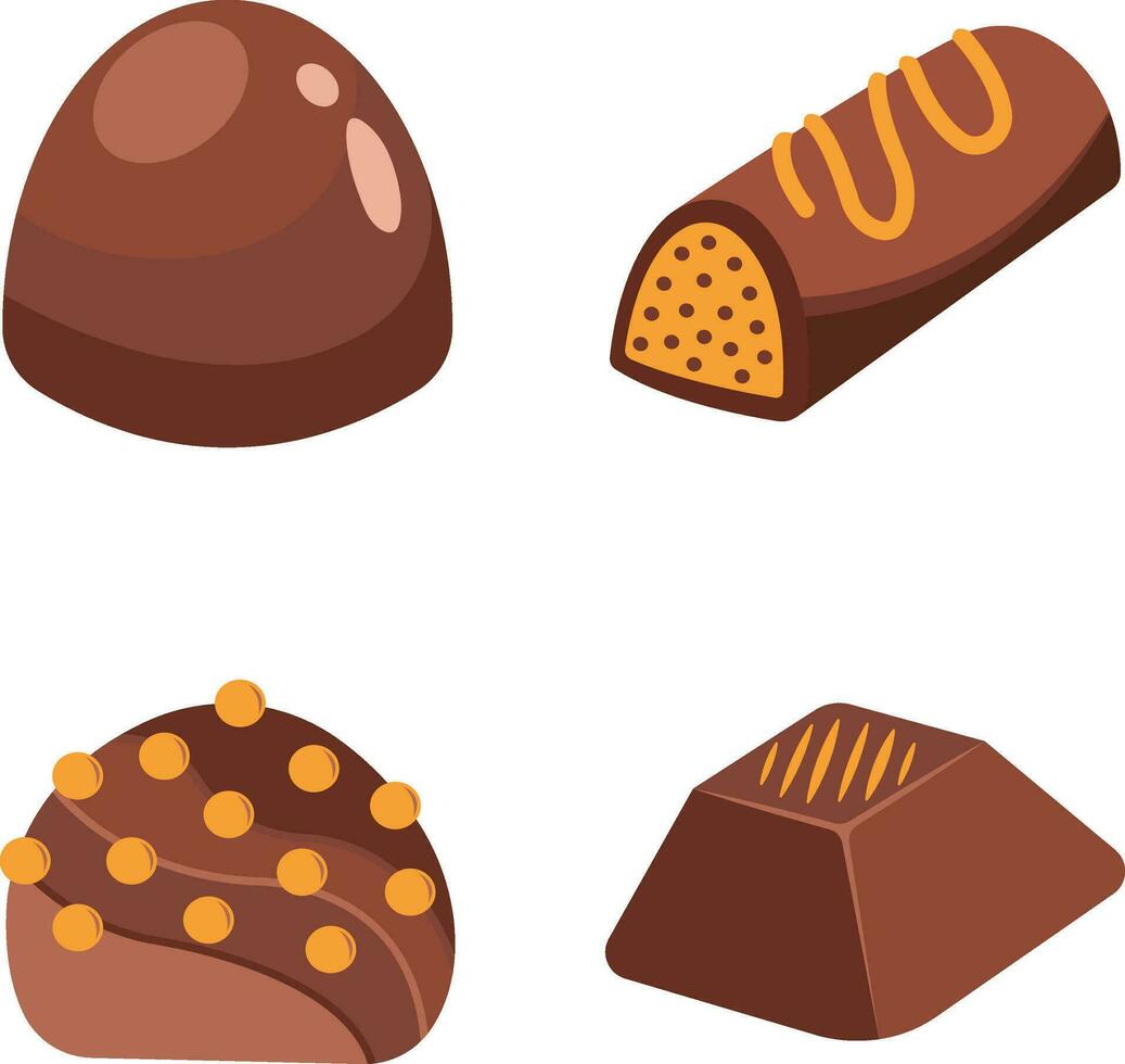 World chocolate day element with chocolate bar background. Vector illustration