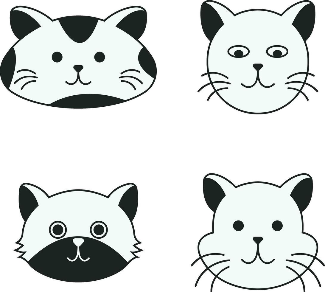 International Cat Day. Cat Illustration for design decoration.Vector illustration. vector