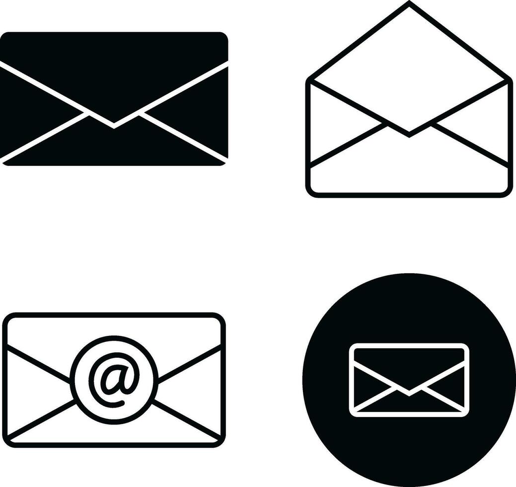 Email icon outline isolated. Line letter symbol for website design and design decoration. Vector illustration.